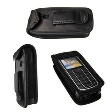caseroxx Leather-Case with belt clip for Nokia 6230, 6230i in black made of genu
