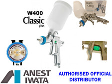 1x Anest Iwata W400 WB1 1.3MM  Classic Plus Pro Kit Gravity Spray Gun & Cup