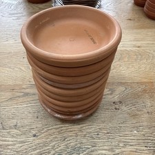 Set of 10 Italian Terracotta Plant Pot  saucers 