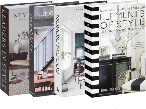 Pack faux decorative books - 4,
