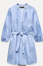Zara Blue Dress UK Size Xs