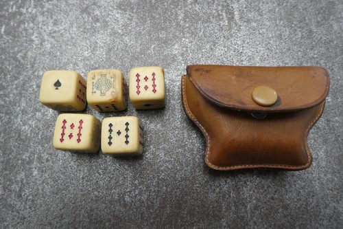 Vintage poker dice - 5, &