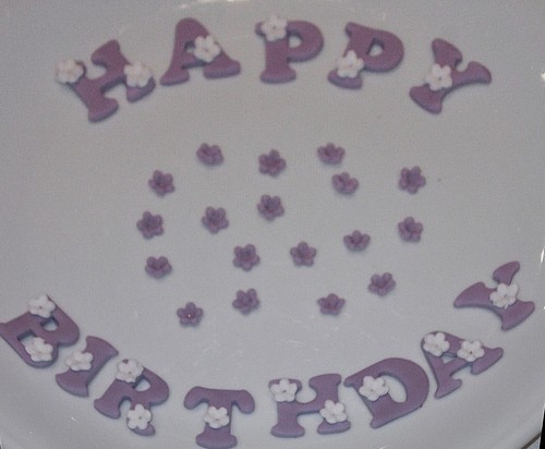 Edible sugar icing happy - edible,