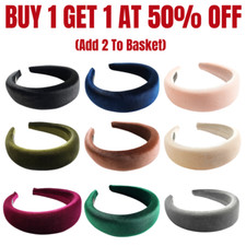 Wide Soft Padded Headbands