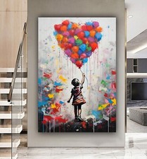 BANKSY STYLE BALLOON GIRL