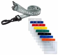CONTRACTOR Lanyard Grey Neck