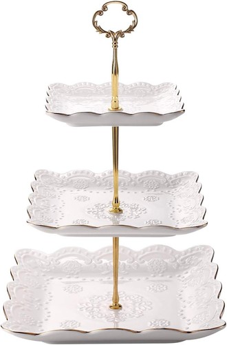 Tier porcelain cake - 3, stand