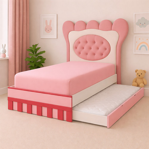 Trundle bed with mattresses - trundle,