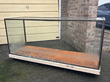 Vintage Brass Haberdashery Glass Shop Display Counter Cabinet Retro Antique