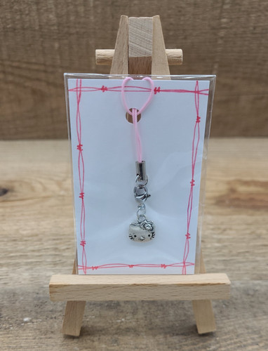 Hello kitty pink phone - hello, charm