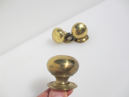 Vintage brass cabinet - brass, knob