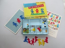 Vintage Fuzzy Felt Playmates boxed toy Allan Industries 1964?