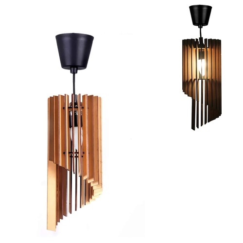 Modern wooden ceiling light - modern,