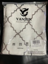 Net curtains white and silver