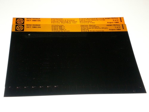 Microfiche spare parts catalog - spare,