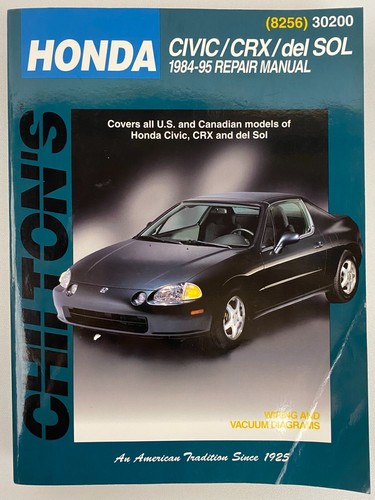 Chiltons honda civic crx - civic,