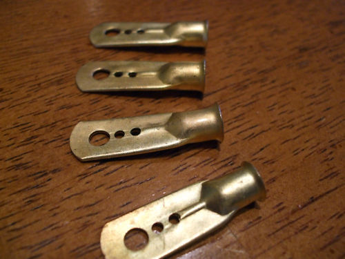 Vintage brass terminal - vintage, ends