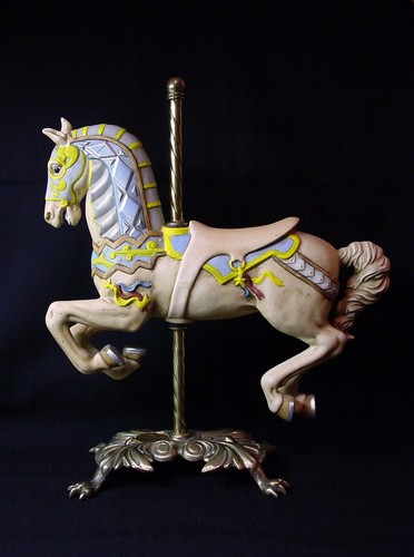 Antique porcelain carousel - porcelain,