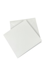 100x100mm White Card Blanks & Envelopes - 300gsm Card Pre-Creased