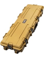 HASTA Large Wheeled Rifle Hard Case; Mil-Spec Coyote Brown; Pick and Pluck Foam