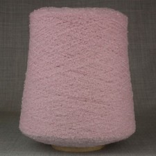 ZEGNA BARUFFA MOUSSE MERINO WOOL YARN 400g CONE LT PINK MACHINE KNITTING WEAVING