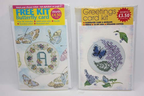 Butterfly cross stitch kit - cross,