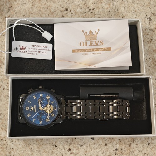 Olevs men chronograph - olevs, quartz