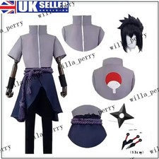 Anime Naruto Shippuden Uchiha Sasuke Cosplay Costume Full Set Halloween Outfits