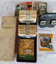 Vintage Sawyer's View Master Viewer Stereoscope, Bakelite Case, Cat. + 60 Reels