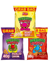 Monster Munch Crisps 35x40g – Pick Flavour – Baked Corn Snacks Free P&P