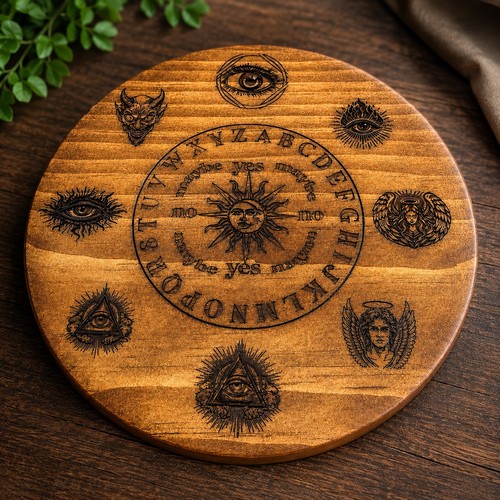 Engraved wooden pendulum board - engraved,