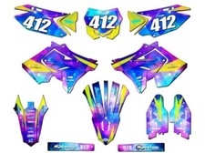 2001-2014 fits POLISPORT RESTYLE (RMZ STYLE) RM 125 SPACE KADET Galaxy Senge