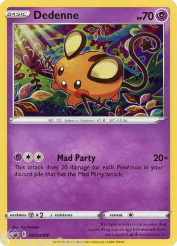 Dedenne swsh080 black - swsh080,