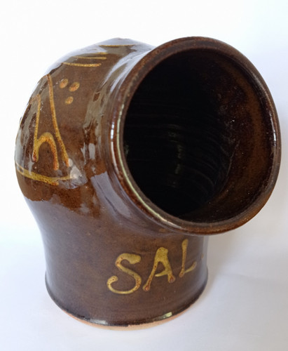 Salt pig slipware paul - by,