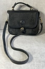 ELEPHANT GENUINE LEATHER Women's Black Leather Cross Body / Hand Bag/ Satchel