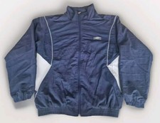 Umbro Vintage Jacket Mens Size Small Retro Navy Blue Preloved Zip Up