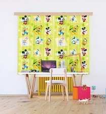 Mickey Mouse CURTAINS Pair of ready made children bedroom 180x160cm green