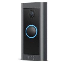 Ring Video Doorbell | Black | HD Video | Motion Detection | Wired Installation