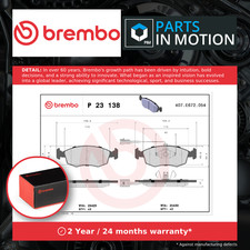 Brake Pads Set fits FIAT PUNTO 199 1.3D Front 2012 on Brembo 77365729 77365811