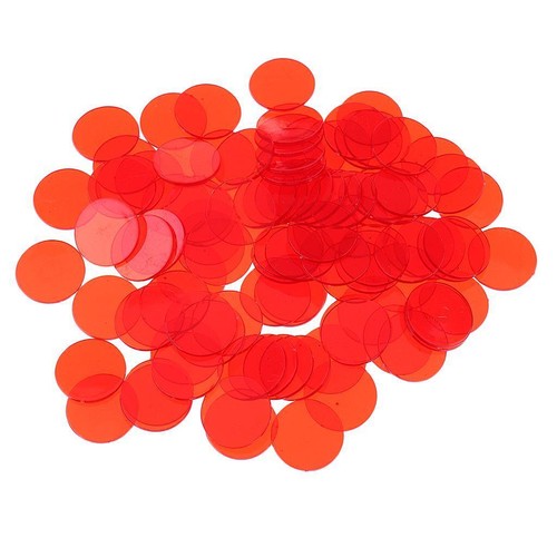 Plastic counting bingo - chips, /