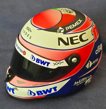 Sergio Perez 2018 Force India F1 Race 1/2 half scale Mini  F1 helmet