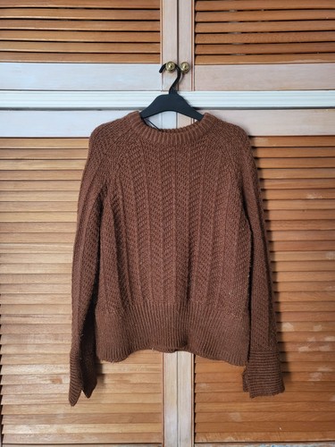 Brown wool knit - &,