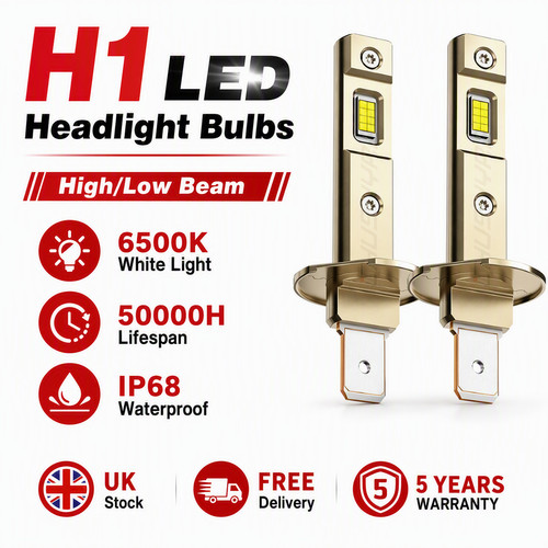 Led headlight bulbs - h1,