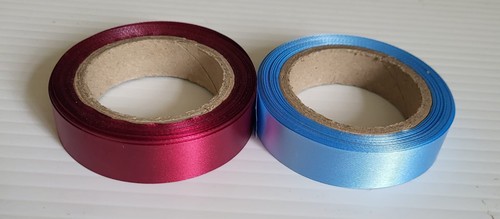 Claret blue satin ribbon 10 - claret, &