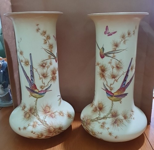 Pair crown ducal ware - ducal, vases
