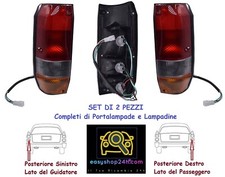 Set 2 Rear Lamp For Toyota Land Cruiser LJ70 FJ75 84 Back Light Tail With Cable