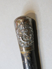 Pre 1903 / WWI Rifle Brigade Ebonised Swagger Stick / Cane