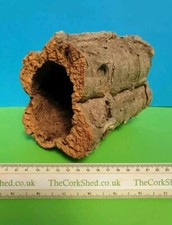 CORK BARK HAMSTER TUBE NEST HIDE SYRIAN GERBIL RAT 18CM LONG MINIMUM 7CM WIDE 
