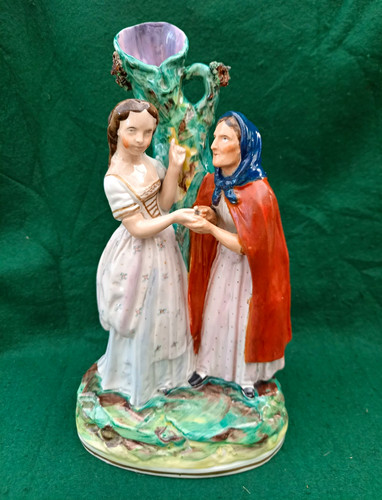 Antique staffordshire spill - antique,