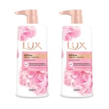 2x500ml Cream Body Shower Lux Soft Rose Wash Bath Soft Skin and 16.9 oz Moist